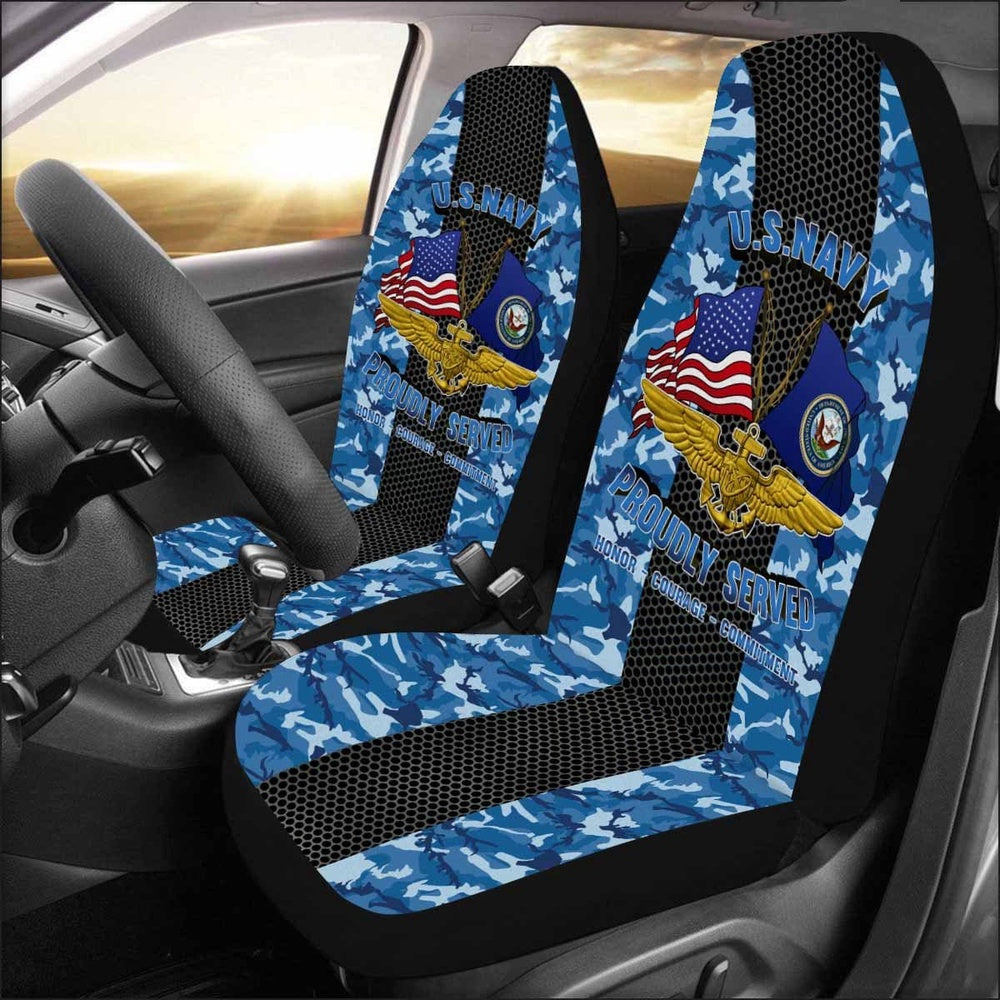 Us Seat Covers, US Navy Naval Astronaut Car Seat Covers, Military Car Seat Covers