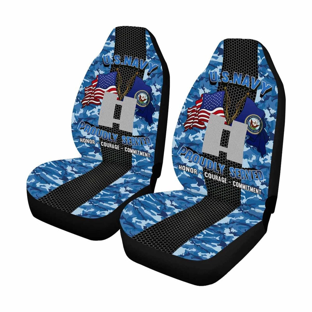 Us Seat Covers, US Navy O-3 Lieutenant O3 LT Junior Officer Car Seat Covers, Military Car Seat Covers