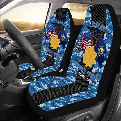 Us Seat Covers, US Navy O-4 Lieutenant Commander O4 LCDR Junior Officer Car Seat Covers, Military Car Seat Covers