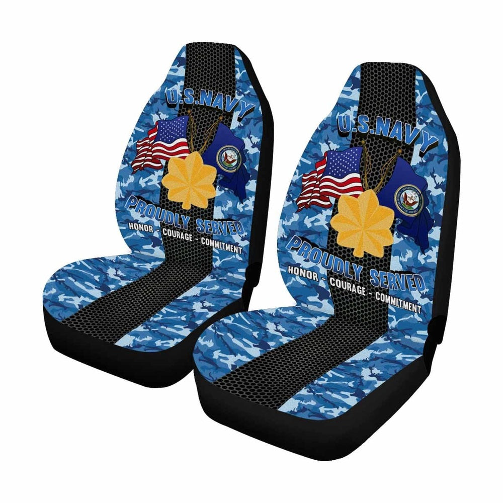 Us Seat Covers, US Navy O-4 Lieutenant Commander O4 LCDR Junior Officer Car Seat Covers, Military Car Seat Covers