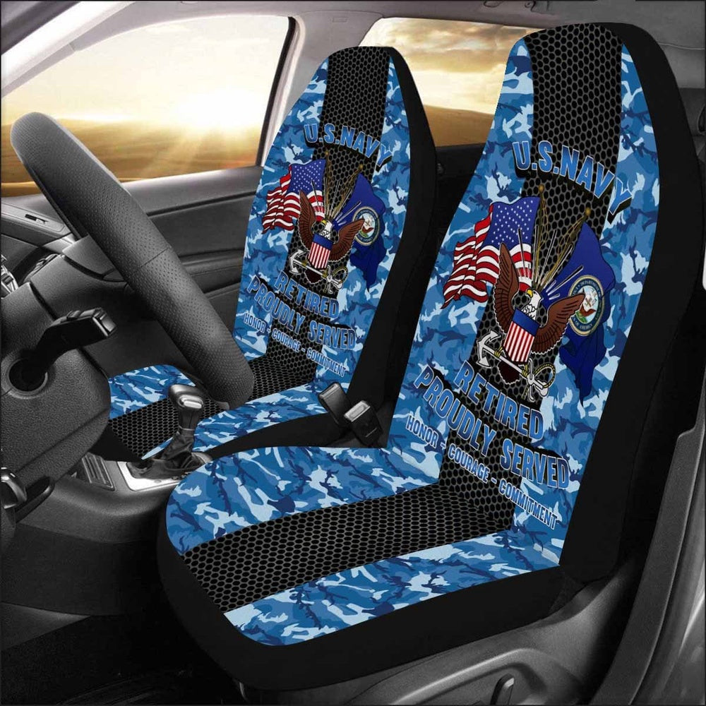 Us Seat Covers, US Navy Retired Car Seat Covers, Military Car Seat Covers