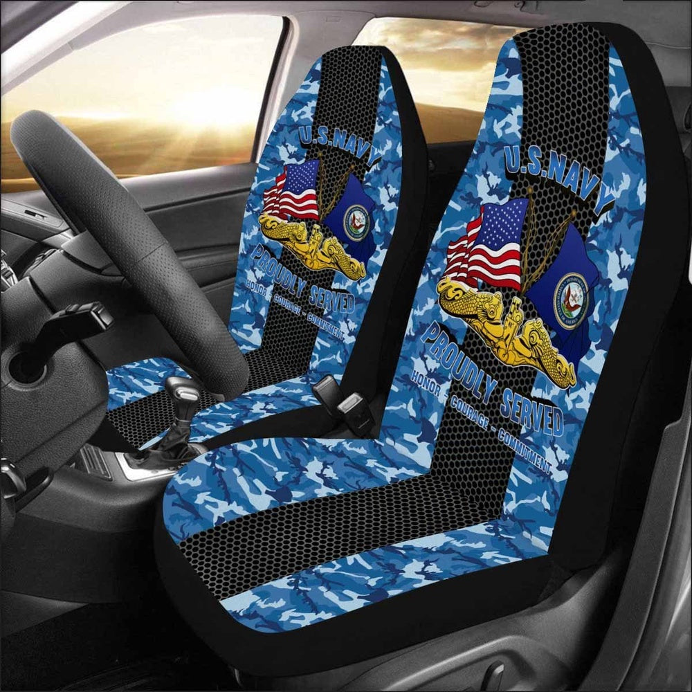 Us Seat Covers, US Navy Submarine Warfare Car Seat Covers, Military Car Seat Covers