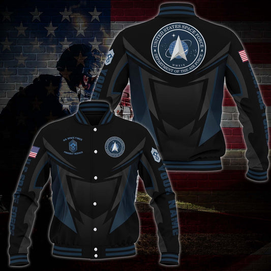 Us Space Force Veteran Military Jacket Baseball Jacket Custom Shirt
