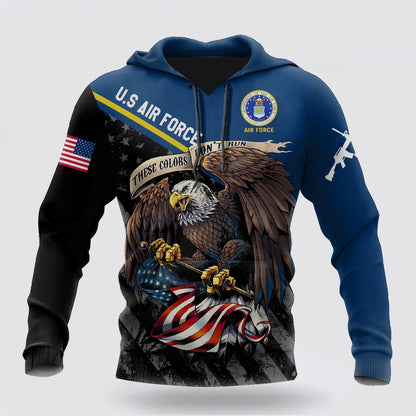 Us Air Force Hoodie, Us Veteran Air Force 3D All Over Printed Hoodie For Men And Womens