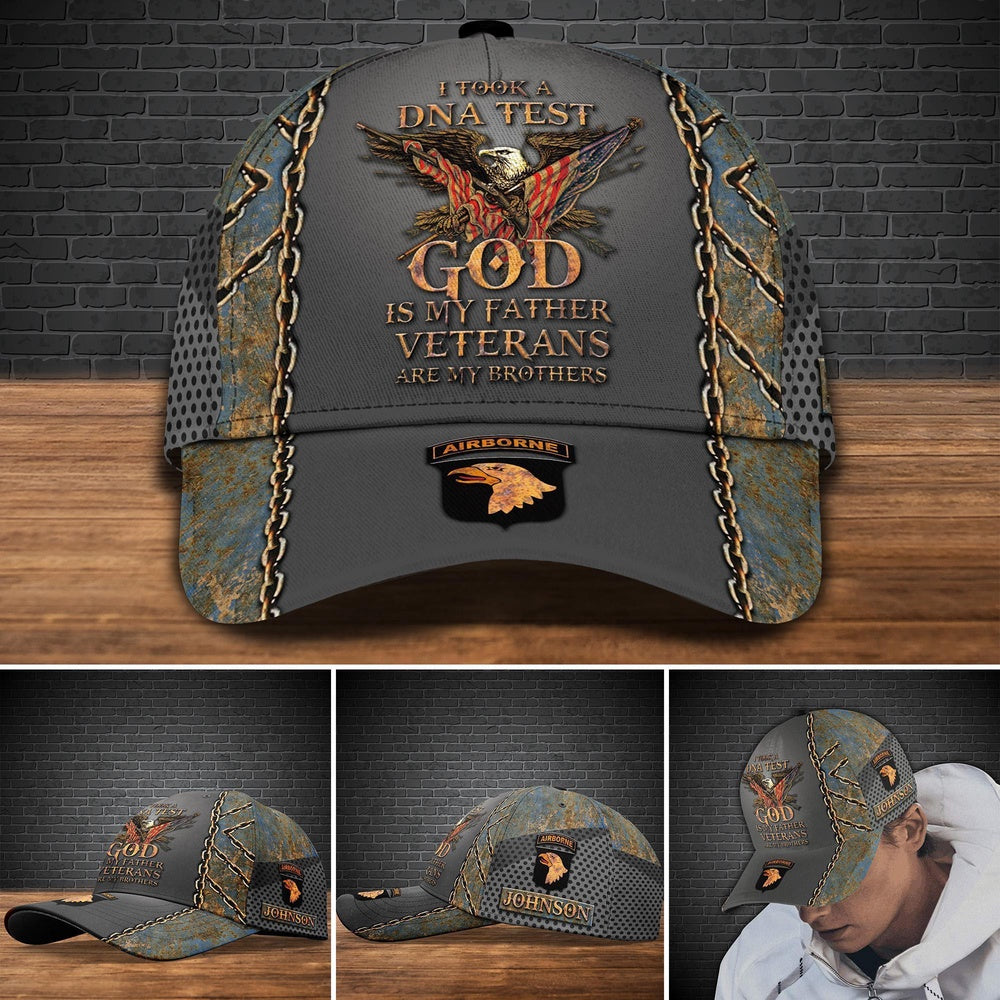 Veteran Cap, 101st Airborne Division Military Cap Custom Cap , Gift For Veterans