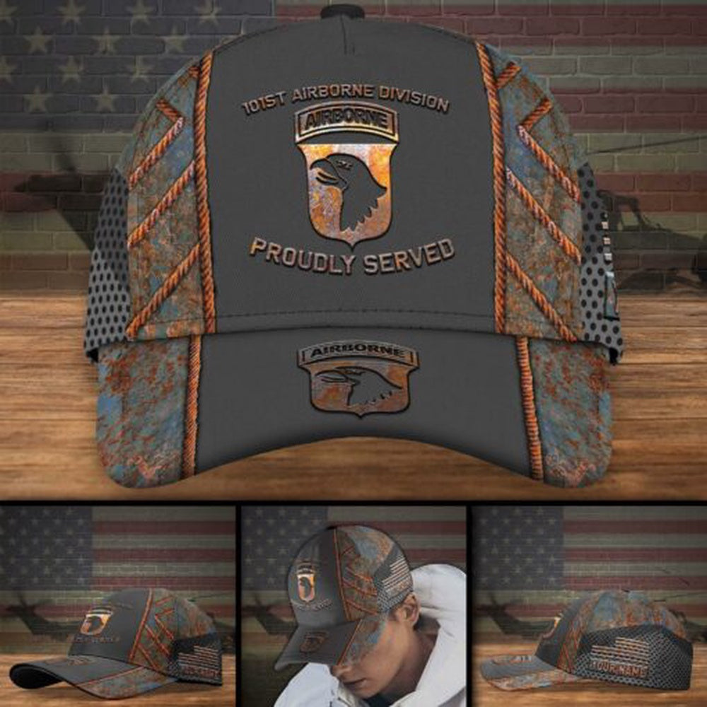 Veteran Cap, 101st Airborne Division Military Veteran Cap, Custom Cap
