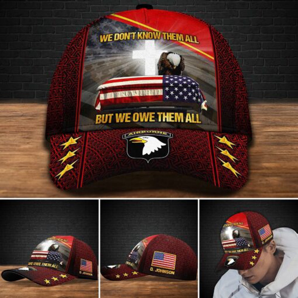 Veteran Cap, 101st Airborne Division Veteran Hat Cap, Custom Gifts For Veteran, Dad Gifts, Gifts For Dad