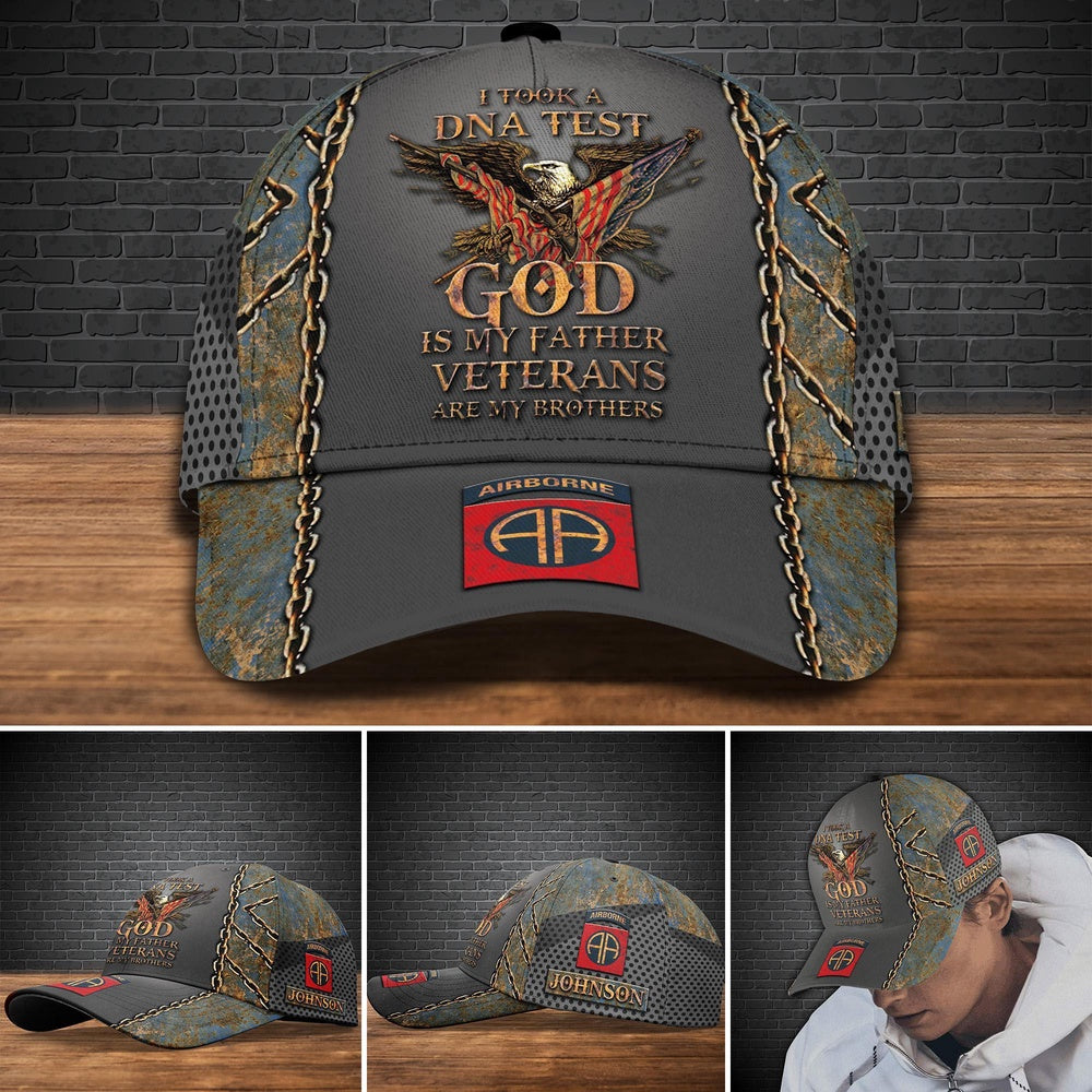 Veteran Cap, 82nd Airborne Military Cap Custom Cap , Gift For Veterans