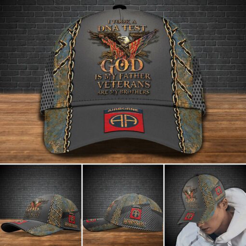 Veteran Cap, 82nd Airborne Military Cap Custom Cap , Gift For Veterans