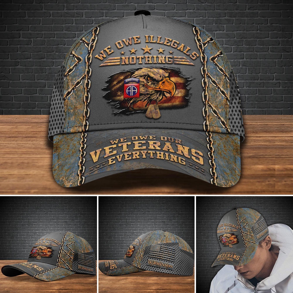Veteran Cap, 82nd Airborne Military Cap, Veteran Cap, Gifts For Father, Custom Your Cap