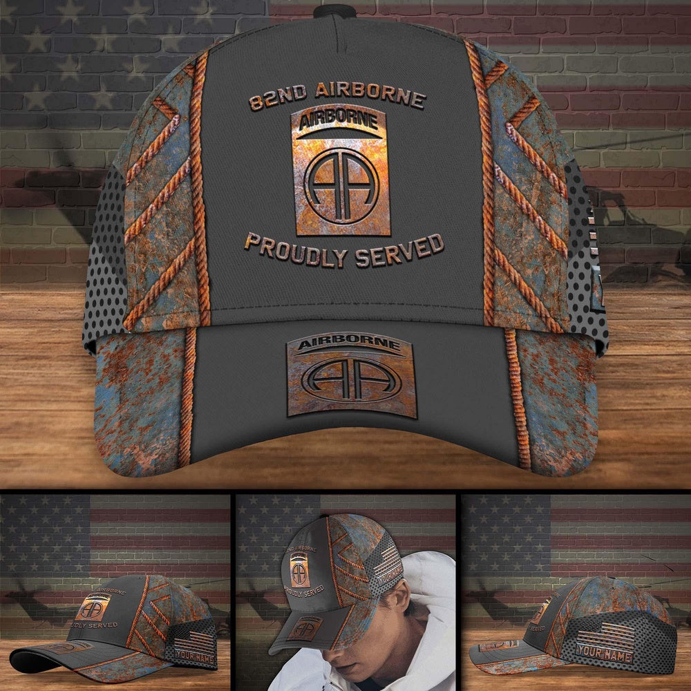 Veteran Cap, 82nd Airborne Military Veteran Cap, Custom Cap