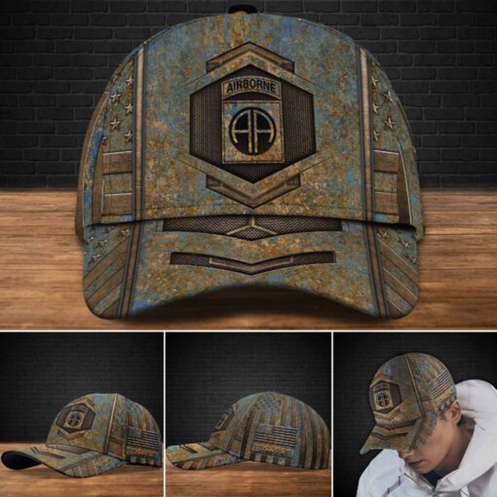 Veteran Cap, 82nd Airborne Military Veteran Hat Cap Custom Cap