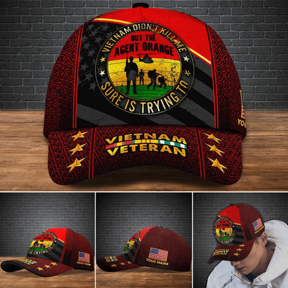 Veteran Cap, The Agent Orange Vietnam Veteran Cap Custom Cap