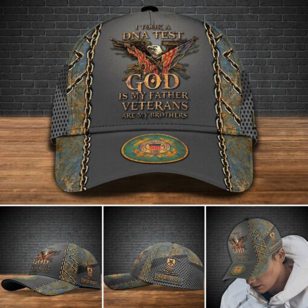 Veteran Cap, US Coast Guard Military Cap Custom Cap, Gift For Veterans