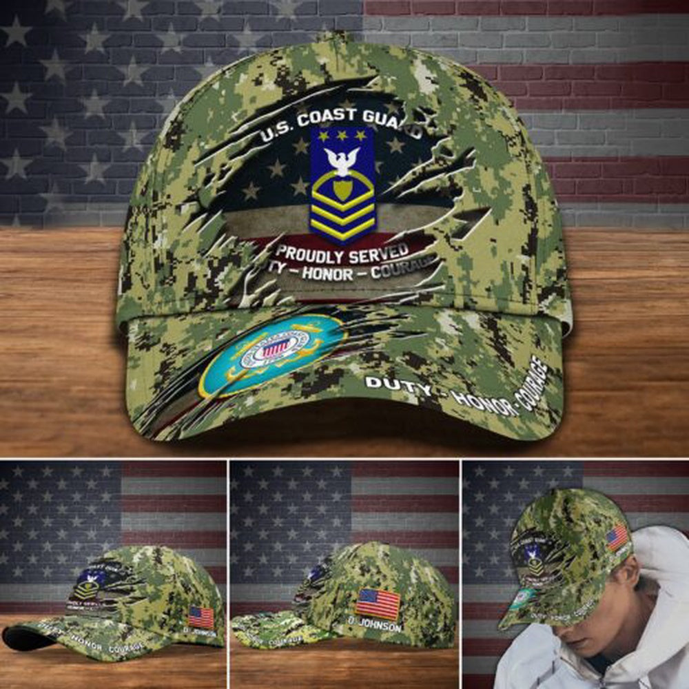 Veteran Cap, US Coast Guard US Military Hat Cap, Veteran Cap, Custom Cap, Gifts For Him