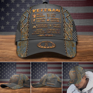 Veteran Cap, US National Guard Veteran Knowledge Cap Custom Cap