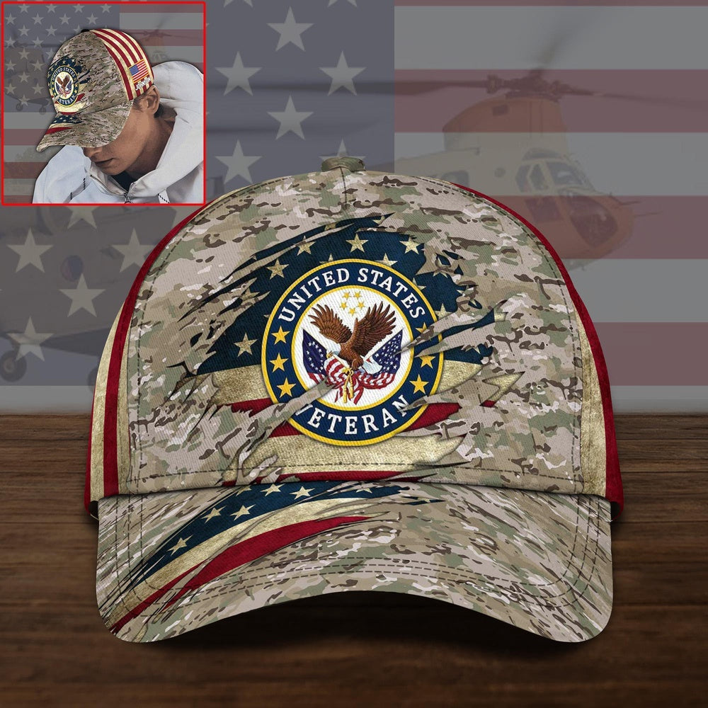 Veteran Cap, US Veteran Cap Custom Name