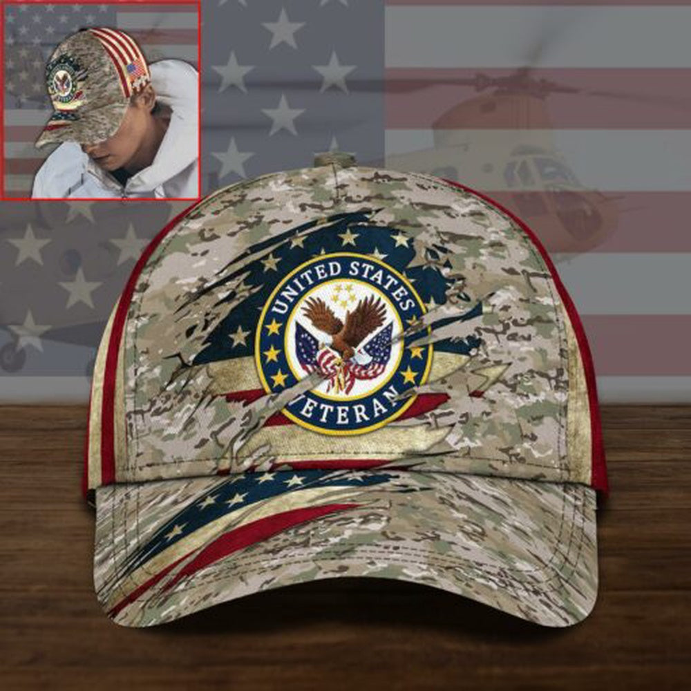 Veteran Cap, US Veteran Cap Custom Name