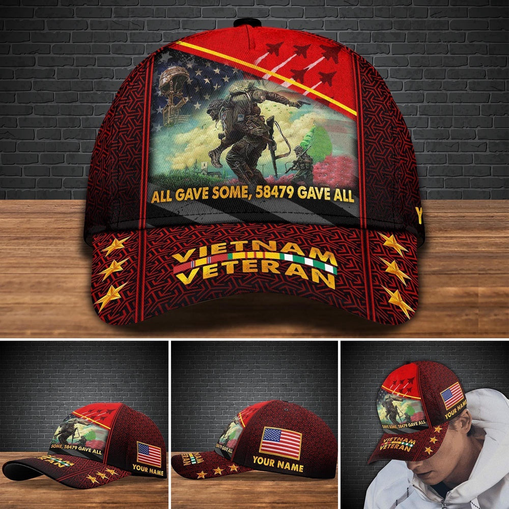 Veteran Cap, Vietnam Veteran Cap, Veteran Hat, Custom Gifts For Veteran, All Gave Some 58479 Gave All,  Gifts For Dad, Dad Gifts