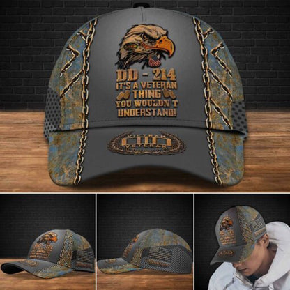 Veteran Cap, Vietnam Veteran DD-214 It's A Veteran Thing You Won't Understand Cap Custom Cap