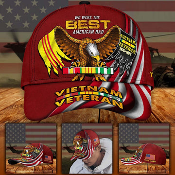 Veteran Cap, Vietnam Veteran Eagle Cap, We Were The Best America Had Custom Cap