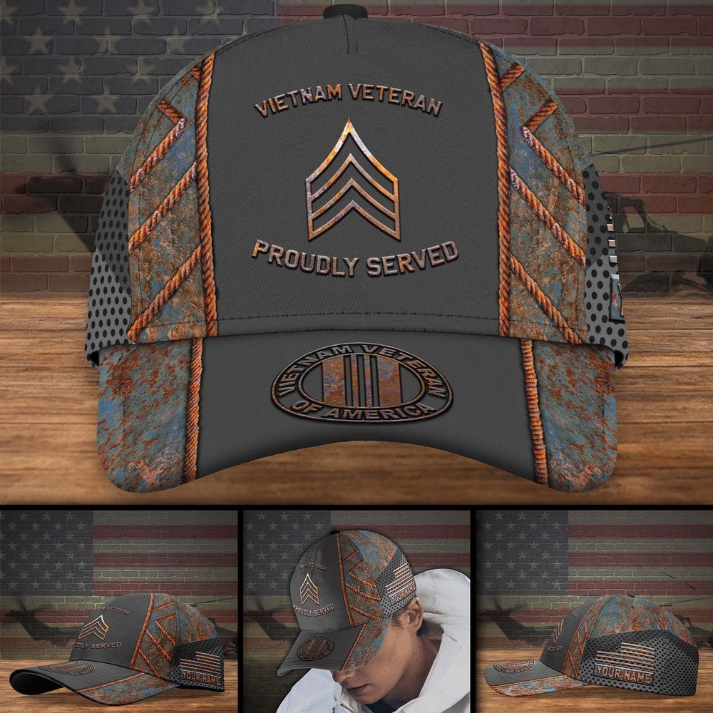 Veteran Cap, Vietnam Veteran Military Veteran Cap, Custom Cap