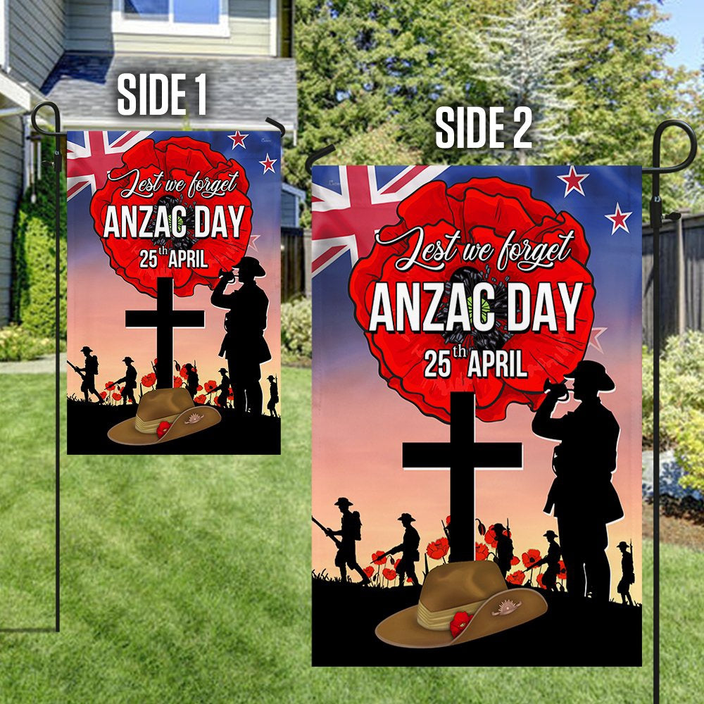 Veteran Flag, ANZAC Day Flag New ZealAnd Lest We Forget 25th April