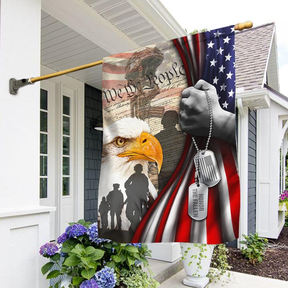 Veteran Flag, American Patriot, We The People, US Veteran American Eagle Flag