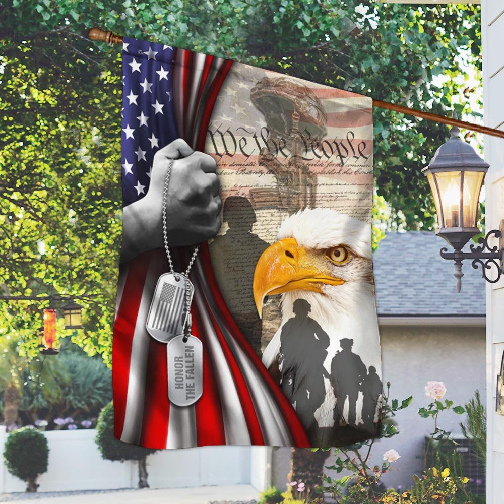Veteran Flag, American Patriot, We The People, US Veteran American Eagle Flag