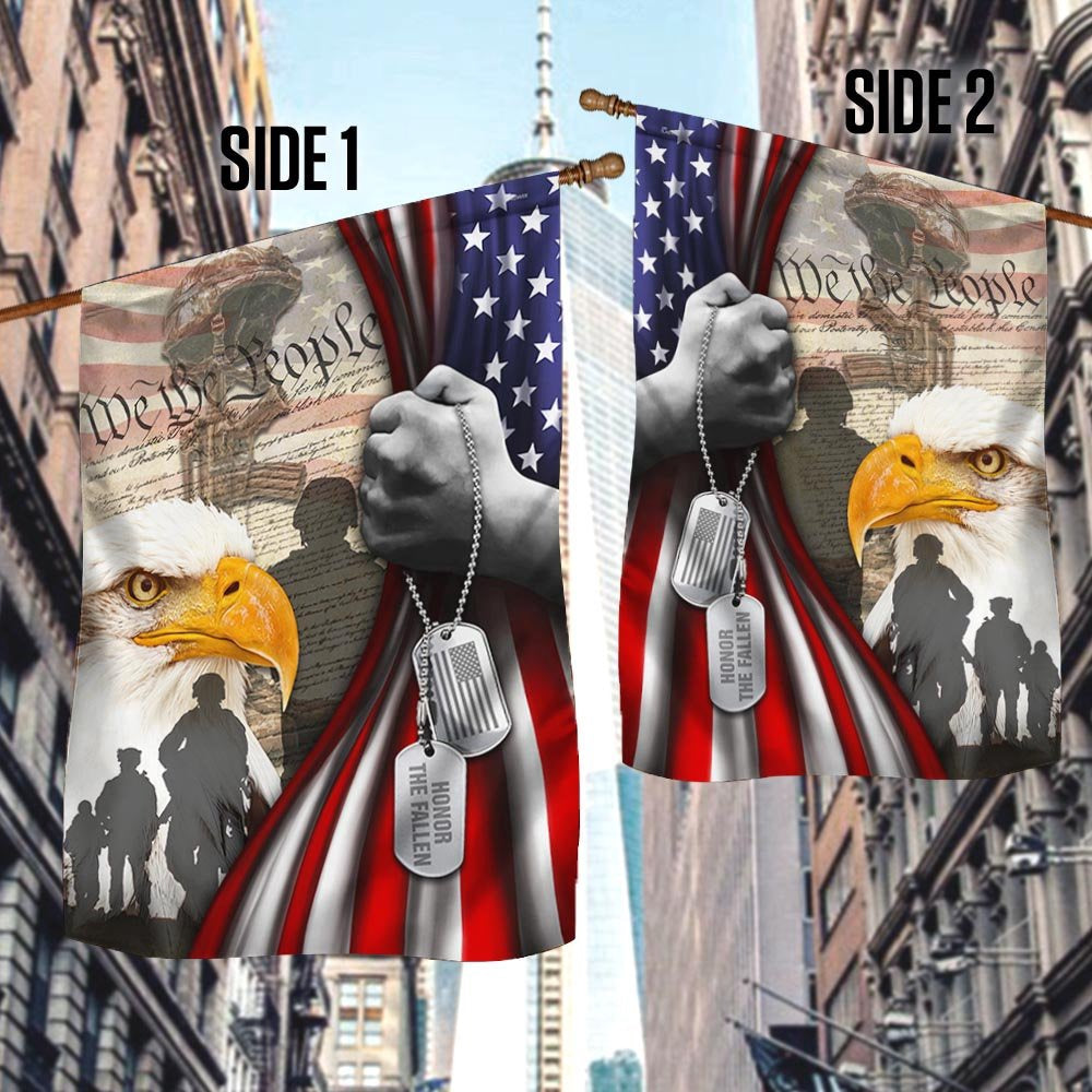 Veteran Flag, American Patriot, We The People, US Veteran American Eagle Flag