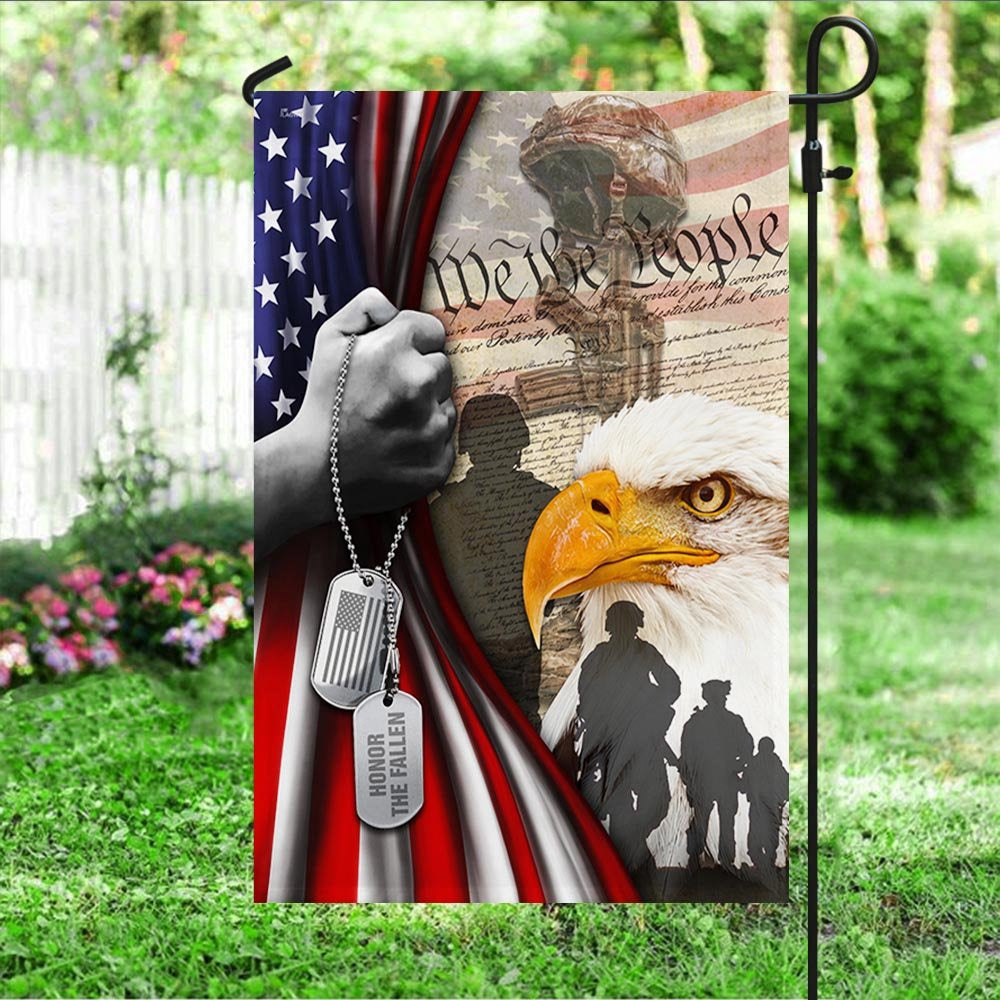 Veteran Flag, American Patriot, We The People, US Veteran American Eagle Flag