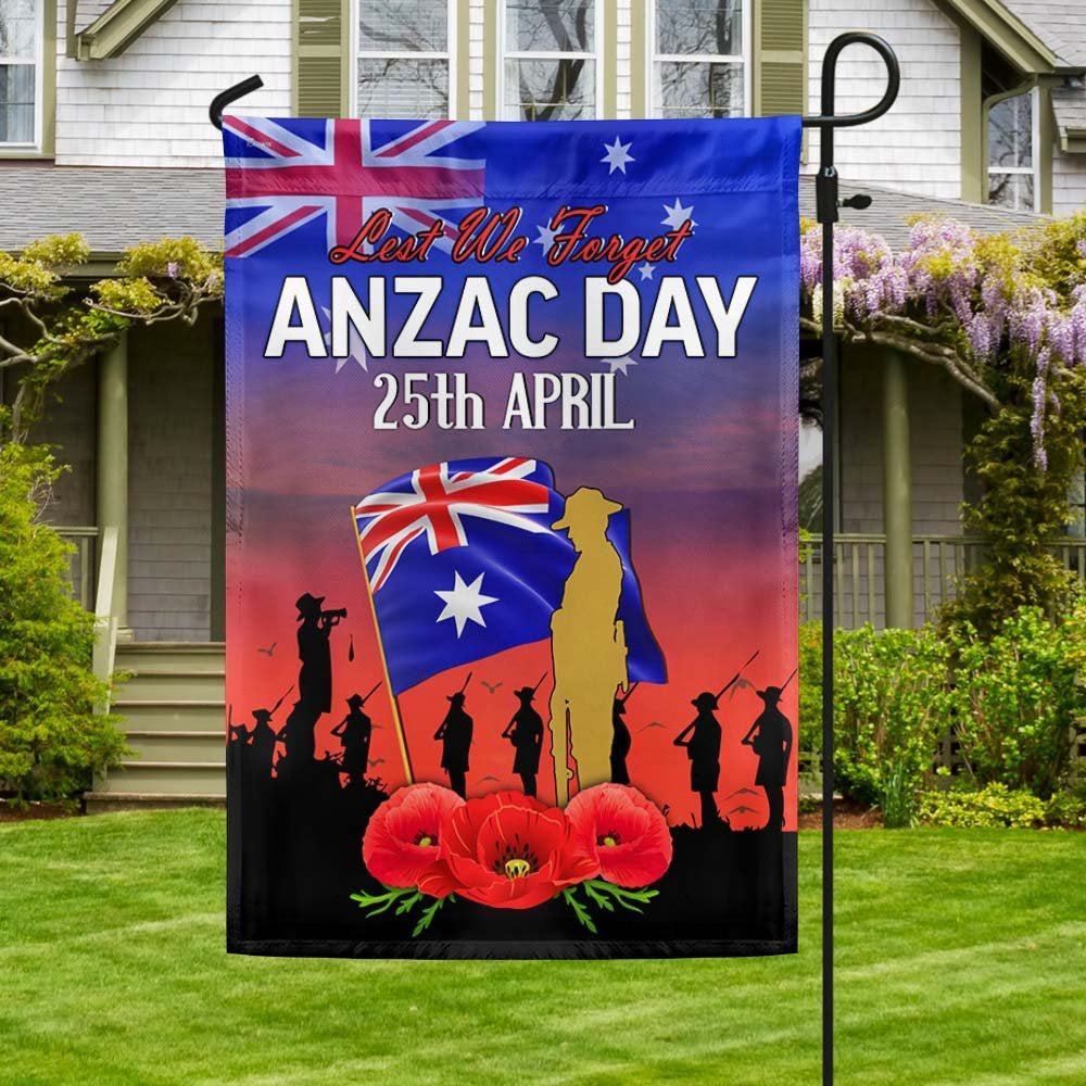 Veteran Flag, Anzac Day Australia Lest We Forget 25 April Australian Flag