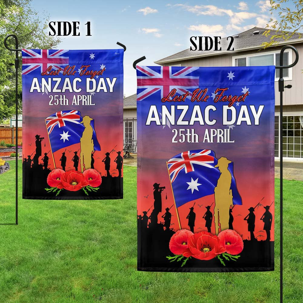 Veteran Flag, Anzac Day Australia Lest We Forget 25 April Australian Flag