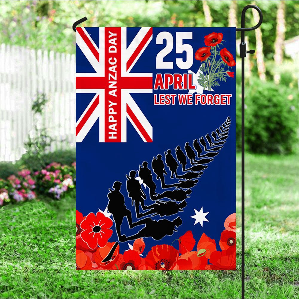 Veteran Flag, Anzac Day Australian Veteran Lest We Forget Australia Poppy Flag