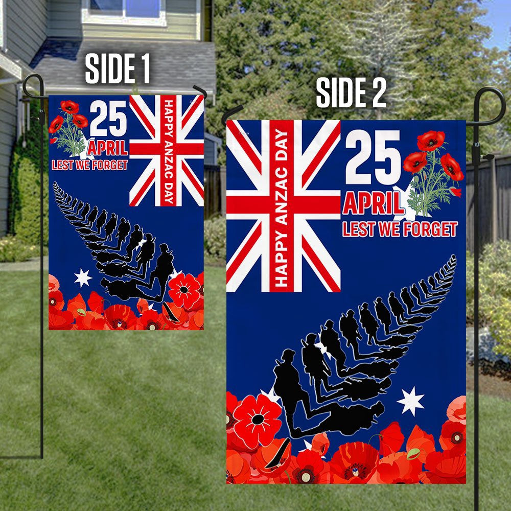 Veteran Flag, Anzac Day Australian Veteran Lest We Forget Australia Poppy Flag