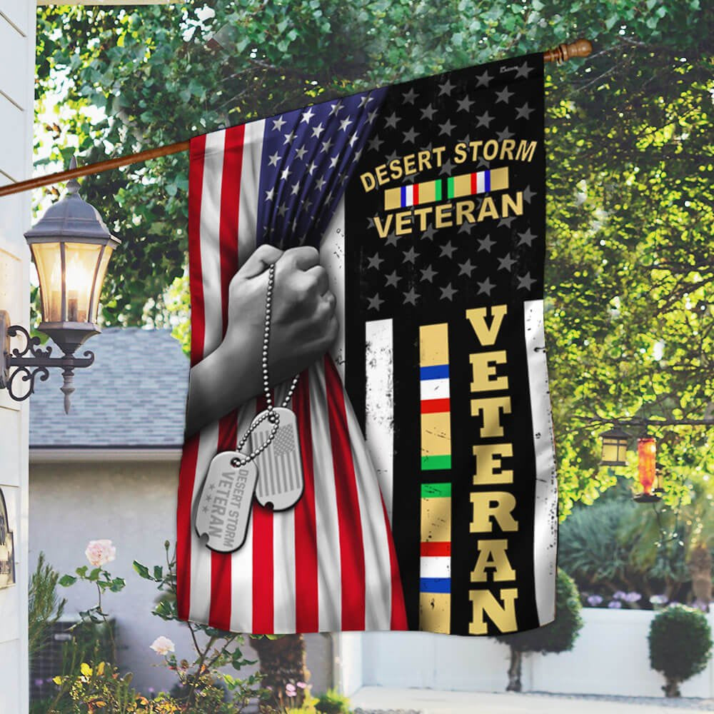 Veteran Flag, Desert Storm Veteran American US Flag