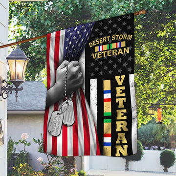 Veteran Flag, Desert Storm Veteran American US Flag