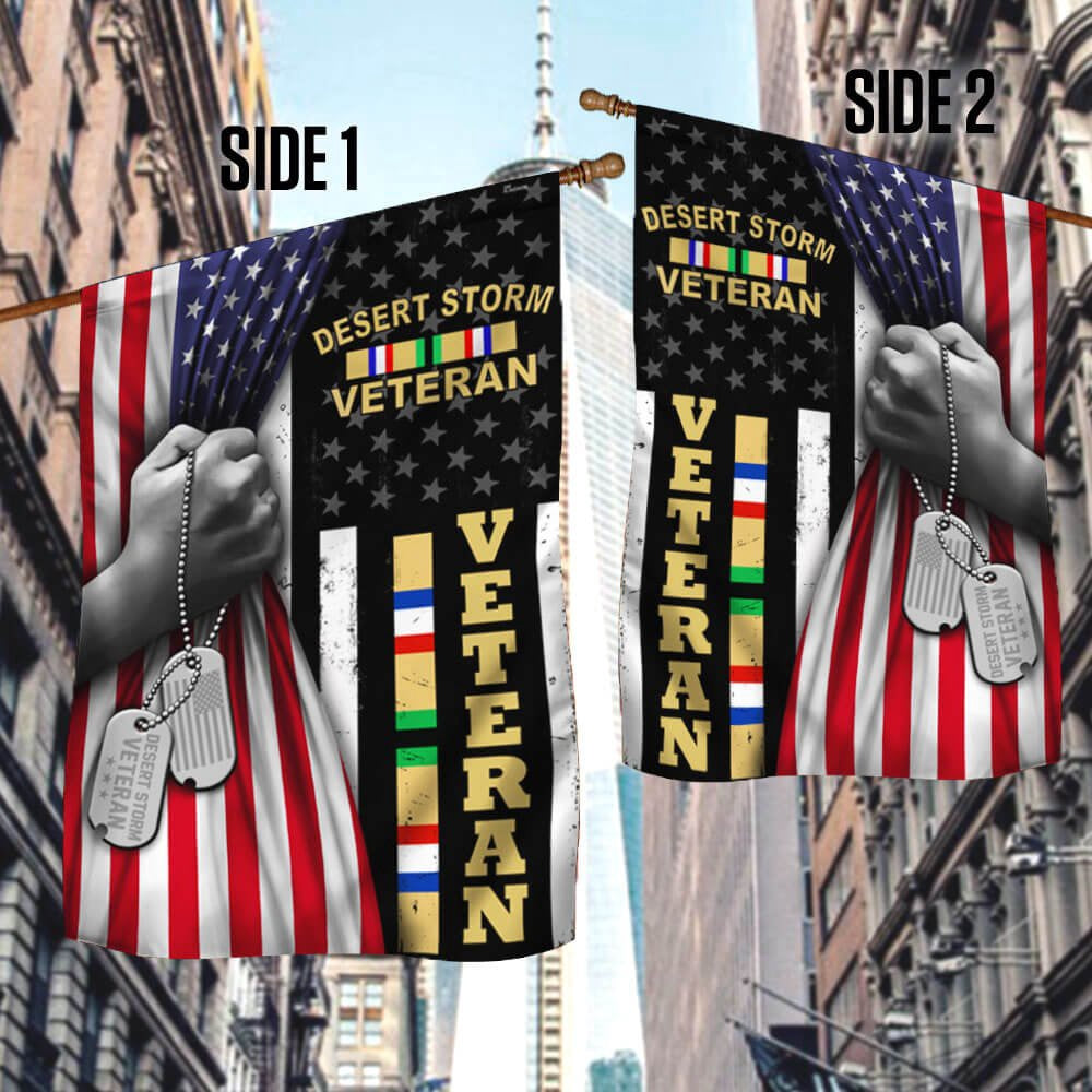 Veteran Flag, Desert Storm Veteran American US Flag