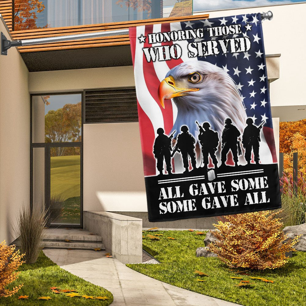 Veteran Flag, Honoring All Who Served, Veterans Day American Eagle Flag