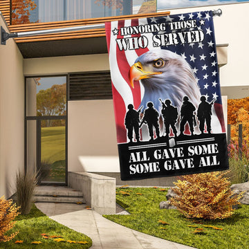 Veteran Flag, Honoring All Who Served, Veterans Day American Eagle Flag