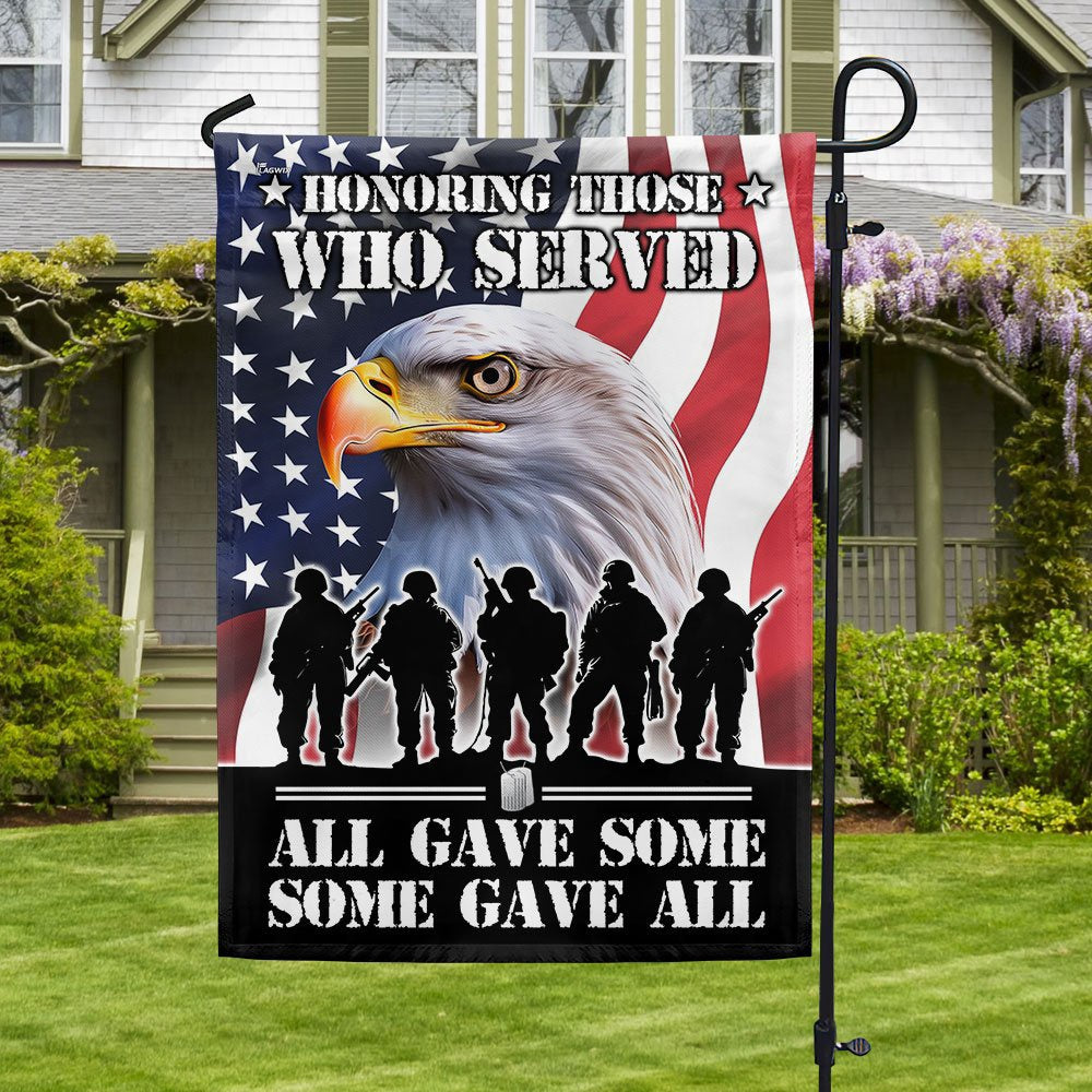 Veteran Flag, Honoring All Who Served, Veterans Day American Eagle Flag