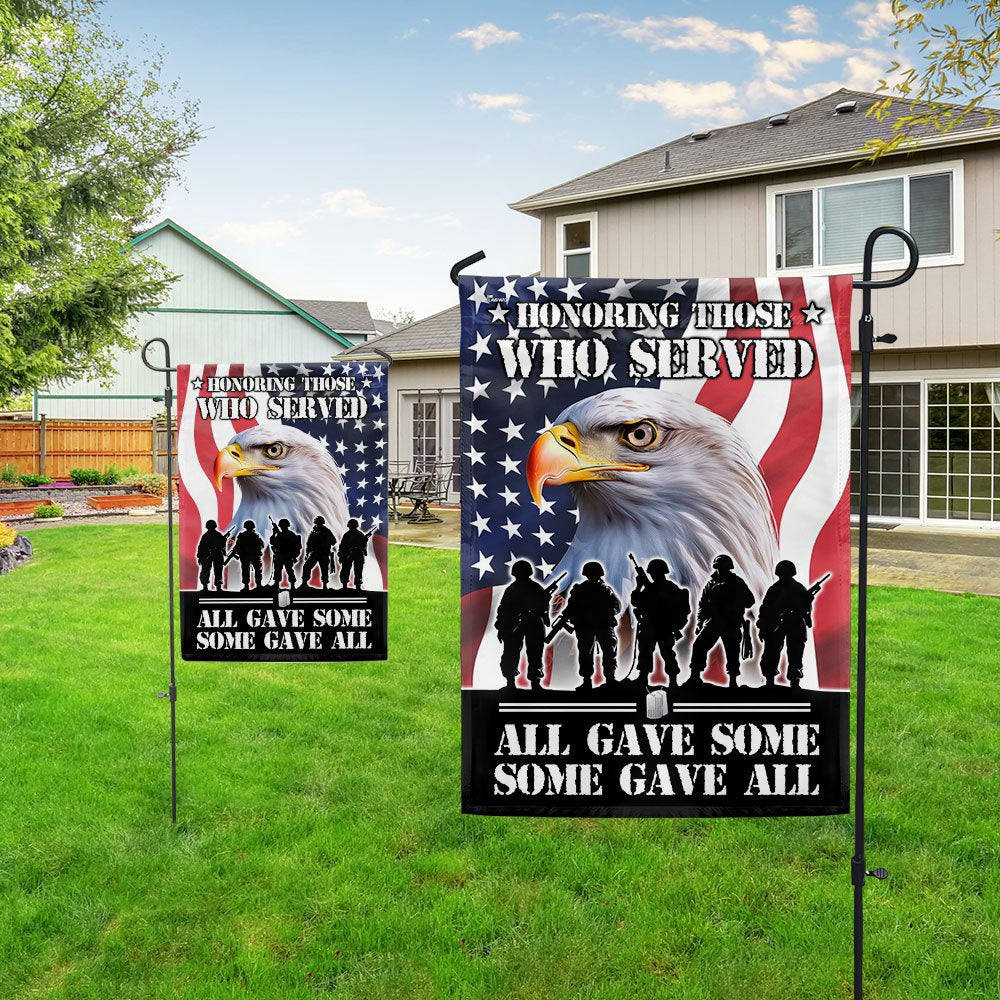 Veteran Flag, Honoring All Who Served, Veterans Day American Eagle Flag