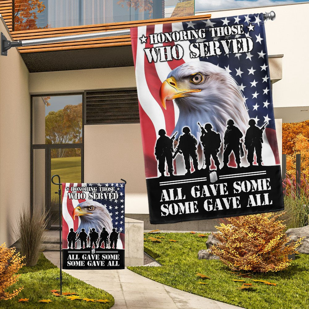 Veteran Flag, Honoring All Who Served, Veterans Day American Eagle Flag