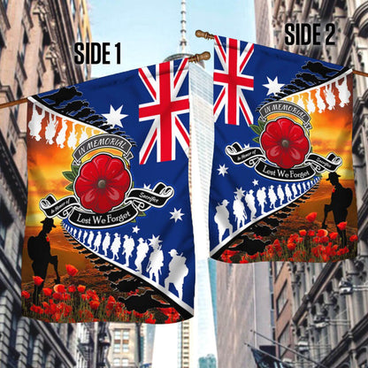 Veteran Flag, Lest We Forget Poppy Veteran Anzac Day Australian Flag