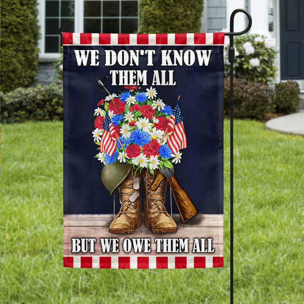 Veteran Flag, Memorial Day Flag Veterans We Don't Know Them All But We Owe Them All
