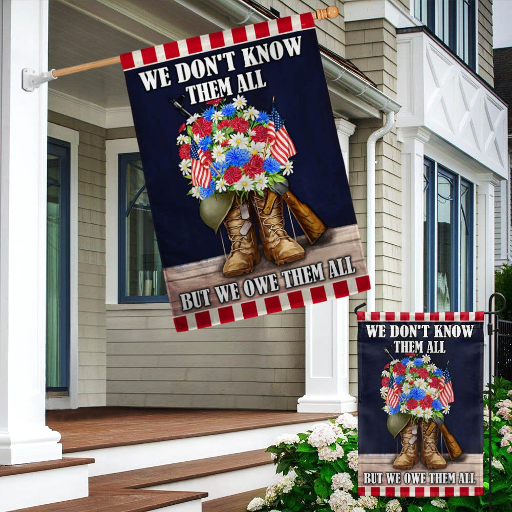 Veteran Flag, Memorial Day Flag Veterans We Don't Know Them All But We Owe Them All