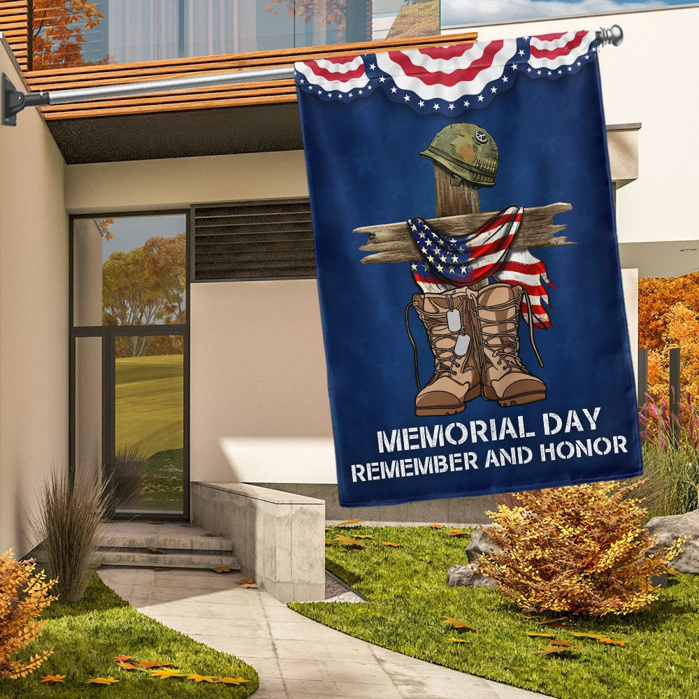 Veteran Flag, Memorial Day Remember And Honor Flag