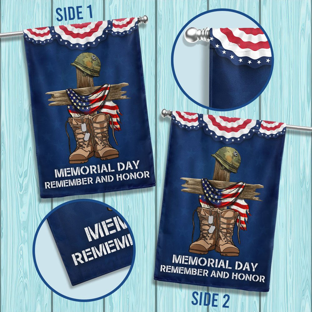 Veteran Flag, Memorial Day Remember And Honor Flag