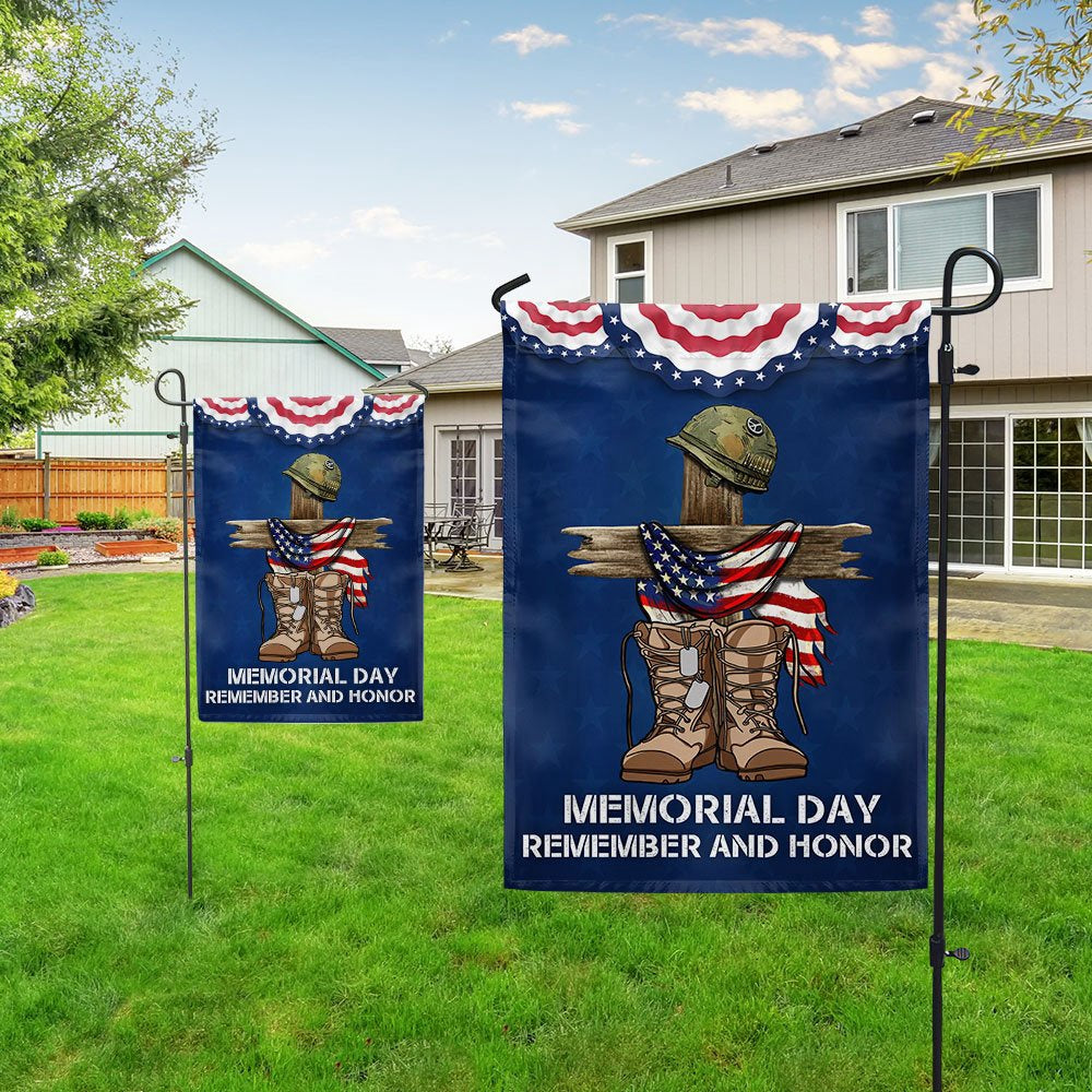 Veteran Flag, Memorial Day Remember And Honor Flag