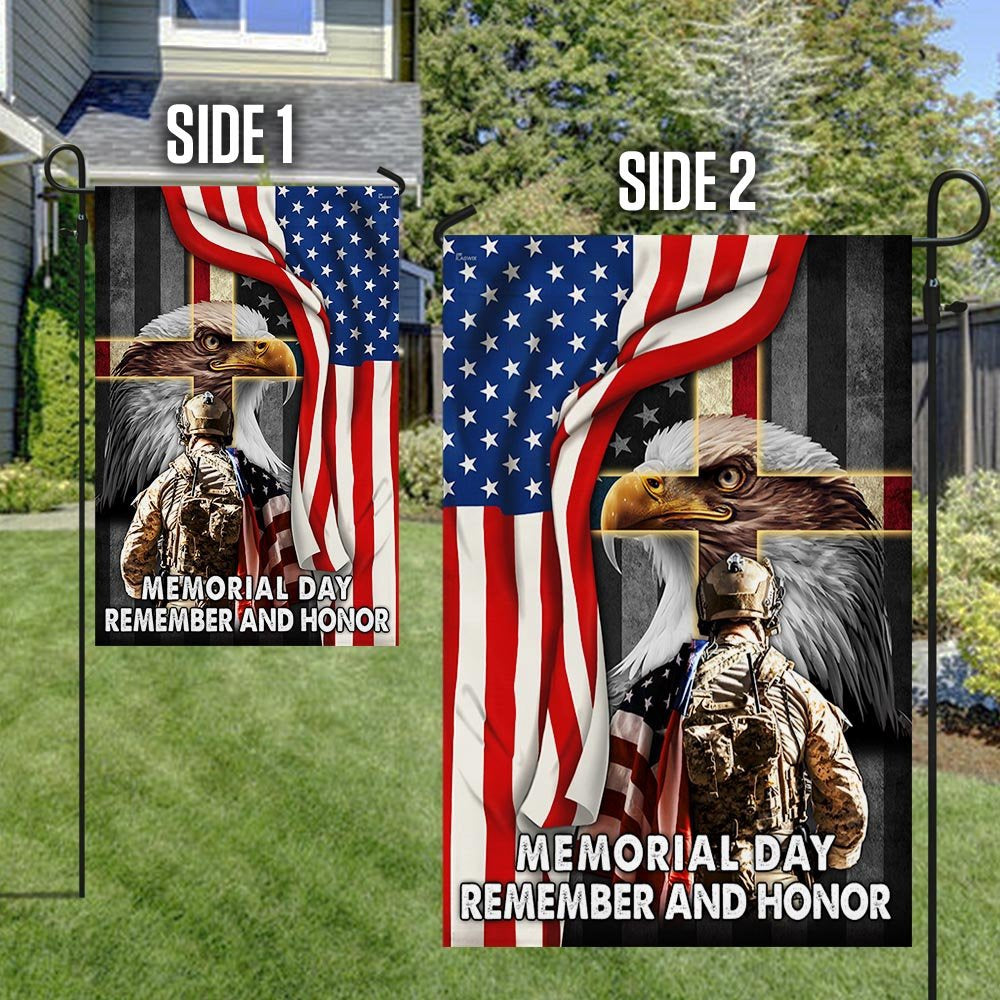 Veteran Flag, Memorial Day Remember And Honor, US Veteran American Eagle Flag
